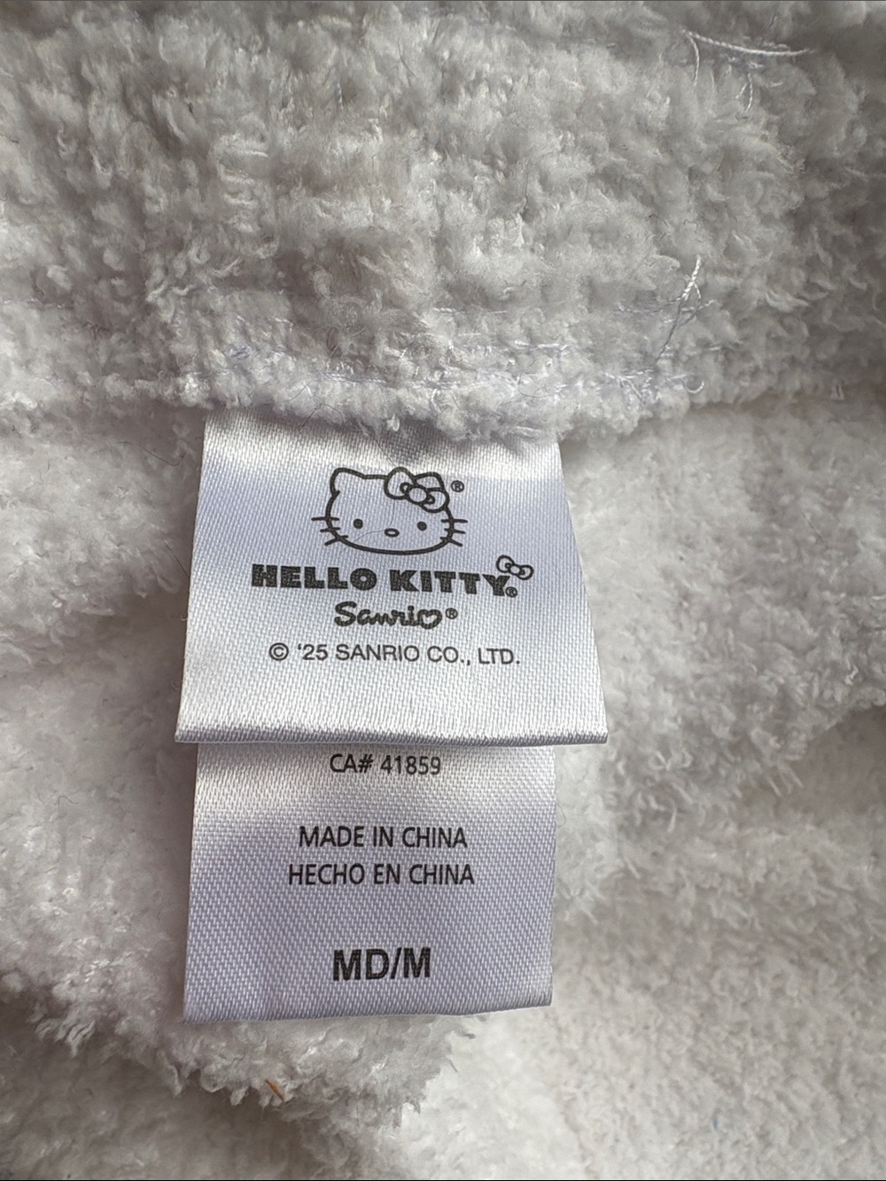 Hello Kitty Women’s White Sherpa Lounge pants - Picture 2 of 4